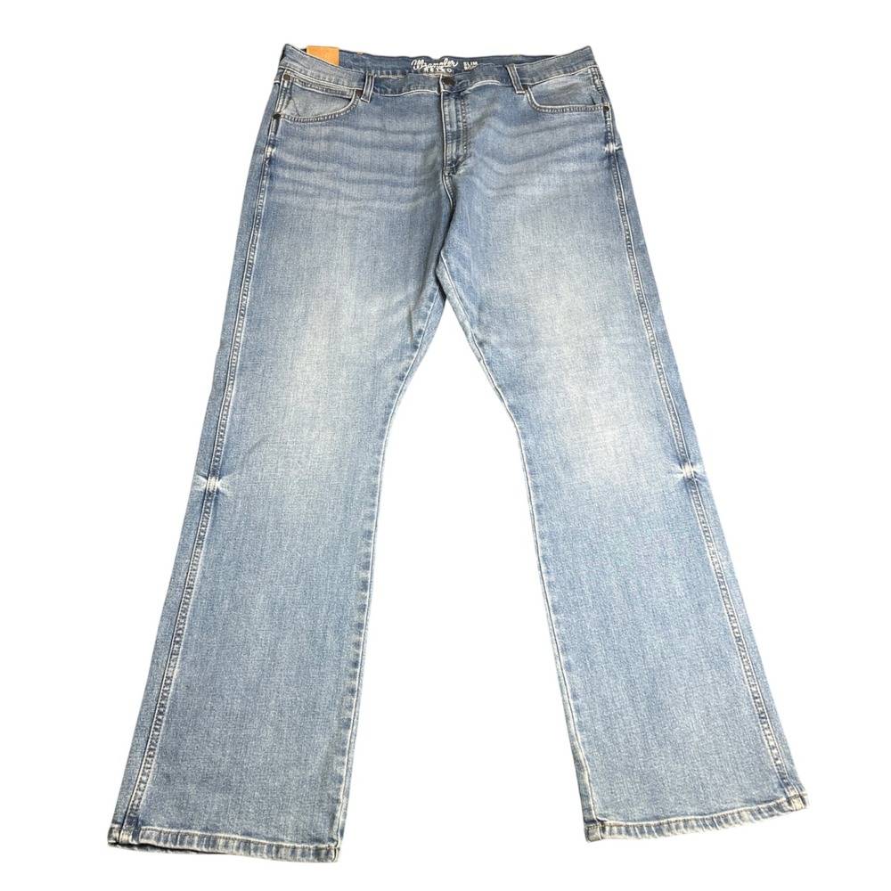 Wrangler Retro Slim Boot Jeans Mens 40x34 Light Wash Stretch Denim WLT20LW NWT